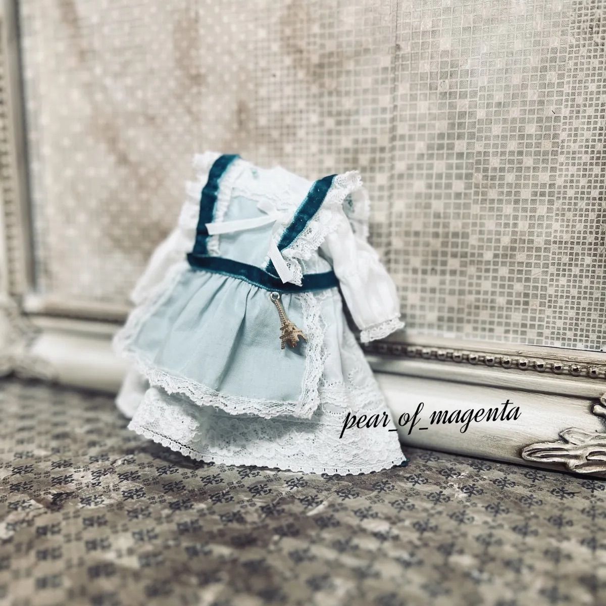 1/6doll ? 22cm ドールアウトフィット ワンピース エプロン セット 