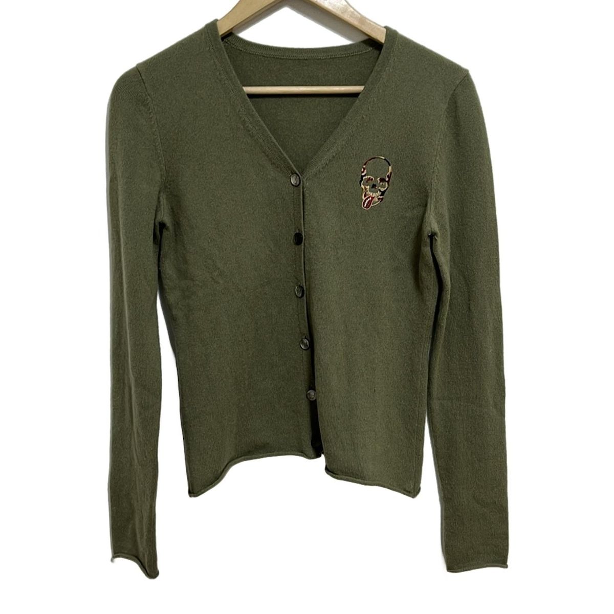 ルシアンペラフィネ カーディガン サイズS レディース - カーキ