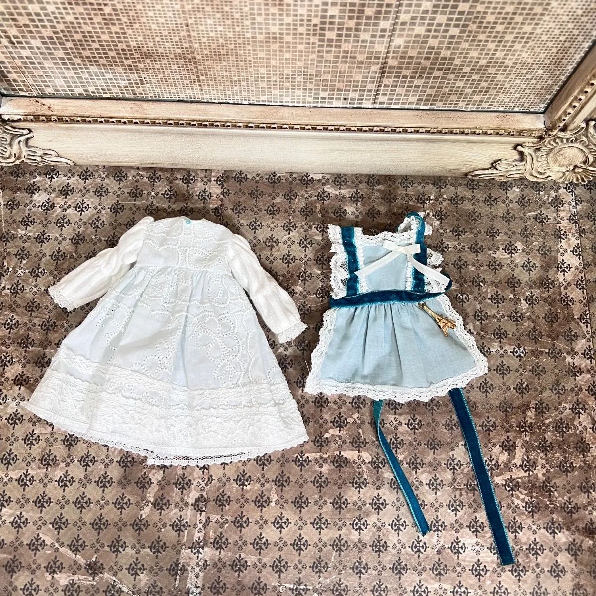 1/6doll ? 22cm ドールアウトフィット ワンピース エプロン セット 