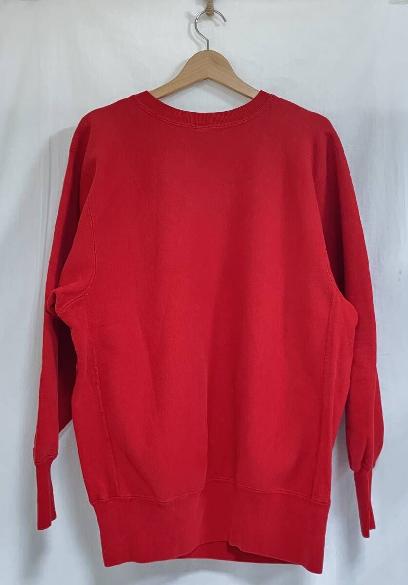 90s Champion REVERSE WEAVE スウェット USA製 レッド サイズXL 目有り