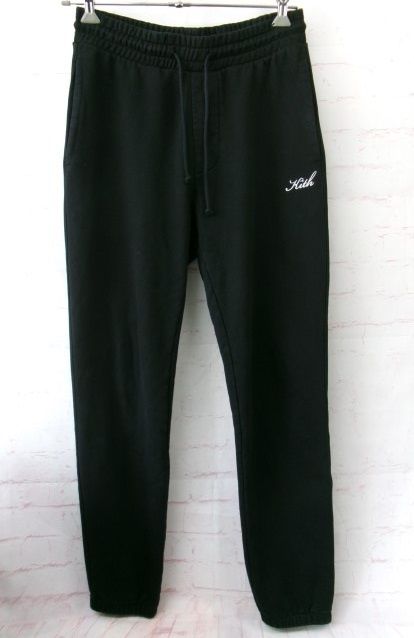 KITH ｷｽ ｽｳｪｯﾄﾊﾟﾝﾂ ﾛｺﾞ刺繍 21-030-060-0006-4-0 ﾌﾞﾗｯｸ S