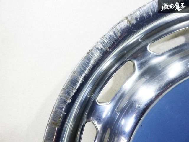 メルセデスベンツ 純正 W123 14インチ スチール ホイール キャップ 青 