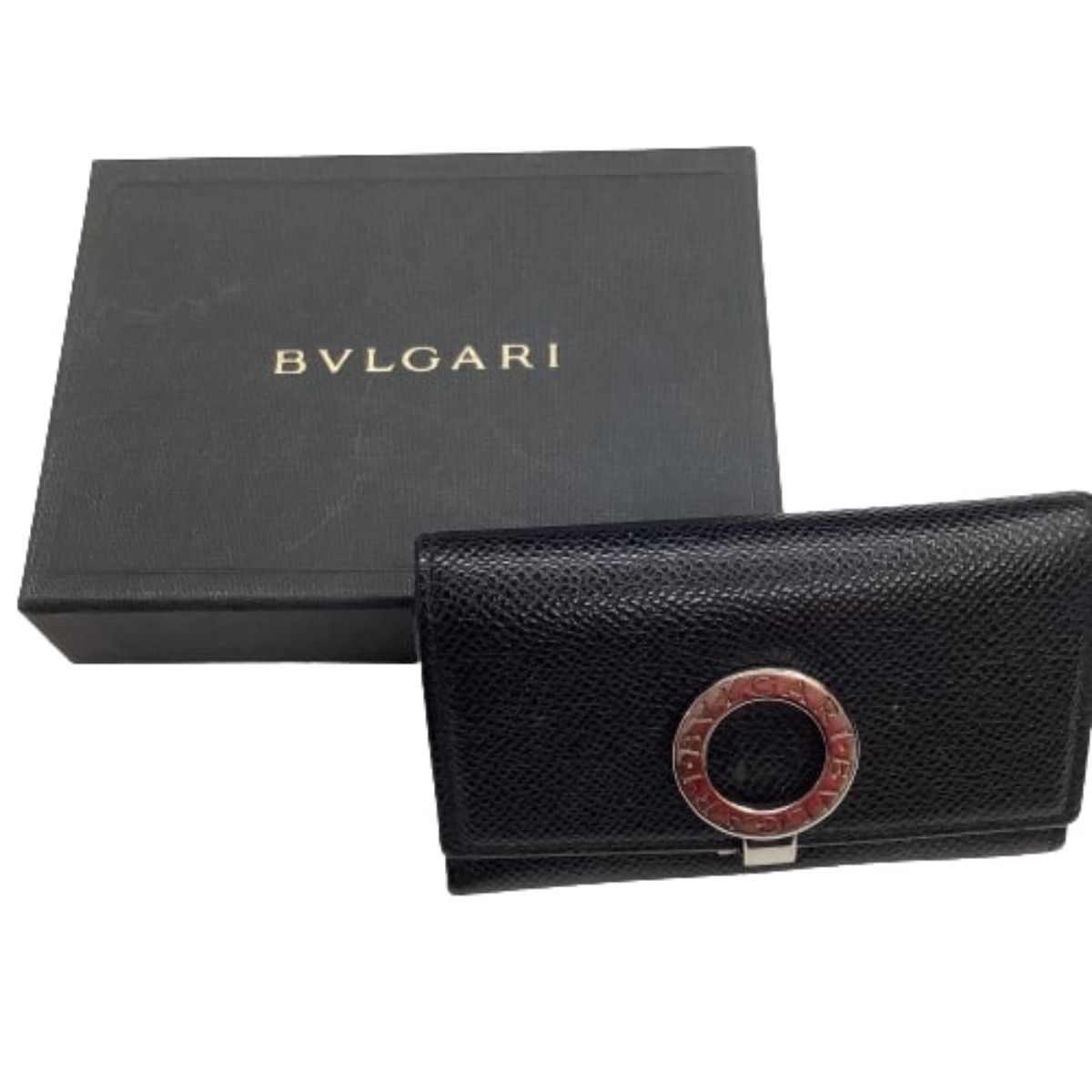 BVLGARI ブルガリ 6連 キーケース レザー ブラック