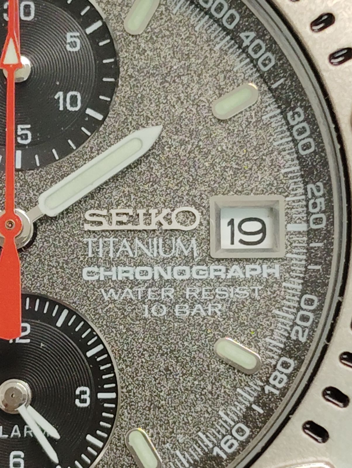 SEIKO チタニウムクロノグラフ 7 T-32 クォーツ 箱 保証書 説明書付き