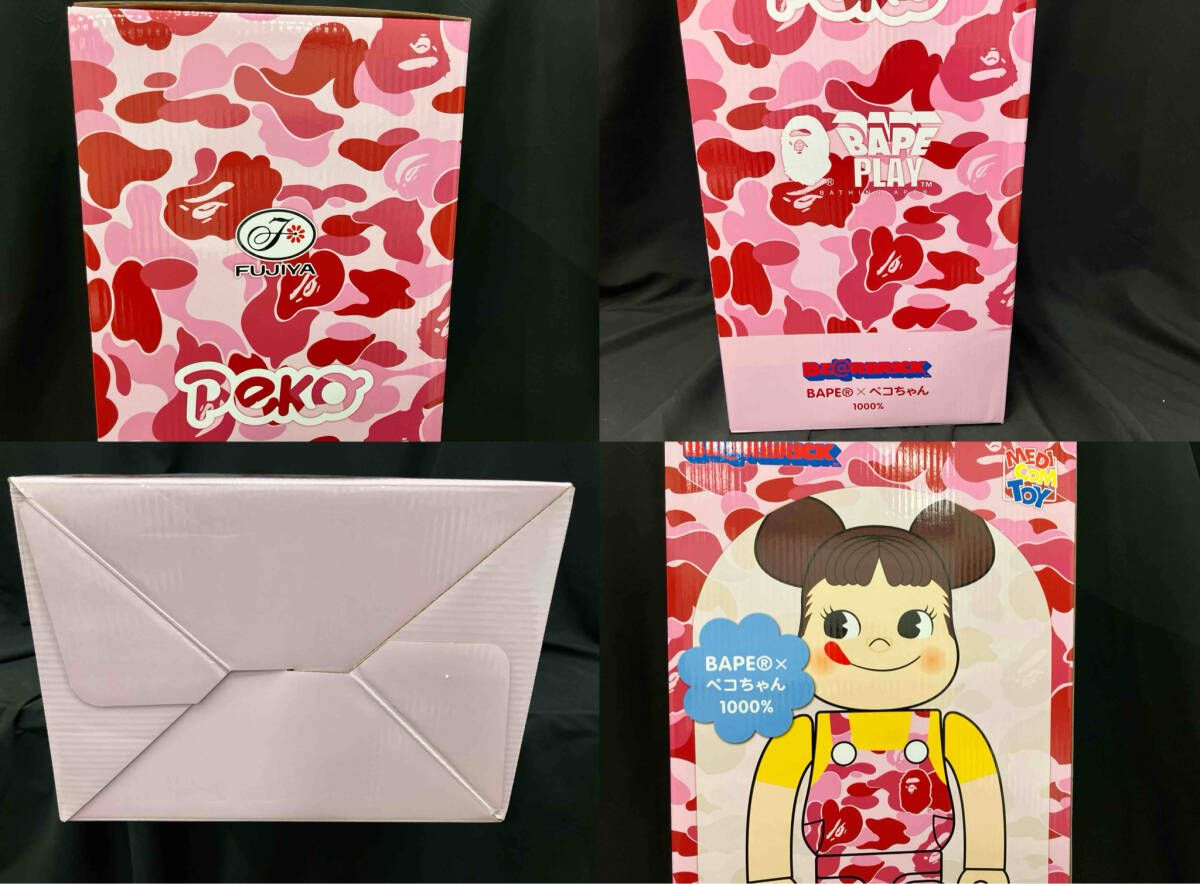 メディコム・トイ BAPE(R) ペコちゃん PINK 1000% BE@RBRICK BE@RBRICK