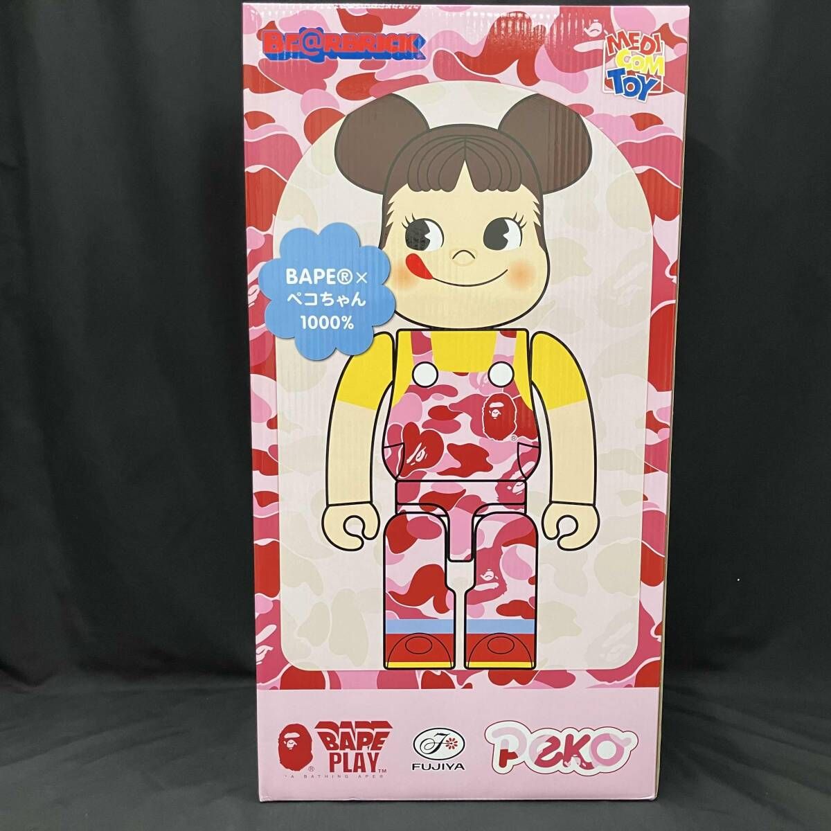 BE@RBRICK BAPE(R) × ペコちゃん 1000%（ピンク）【新品】 メディコム・トイ BAPE(R) ペコちゃん PINK 1000% BE@RBRICK BE@RBRICK