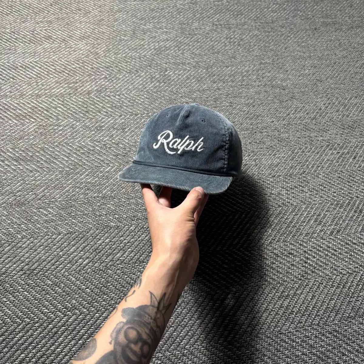 ポロラルフローレン 新モデル コーデュロイ アプリケ ベースボールキャップ 帽子 ジャストフィット その他 
