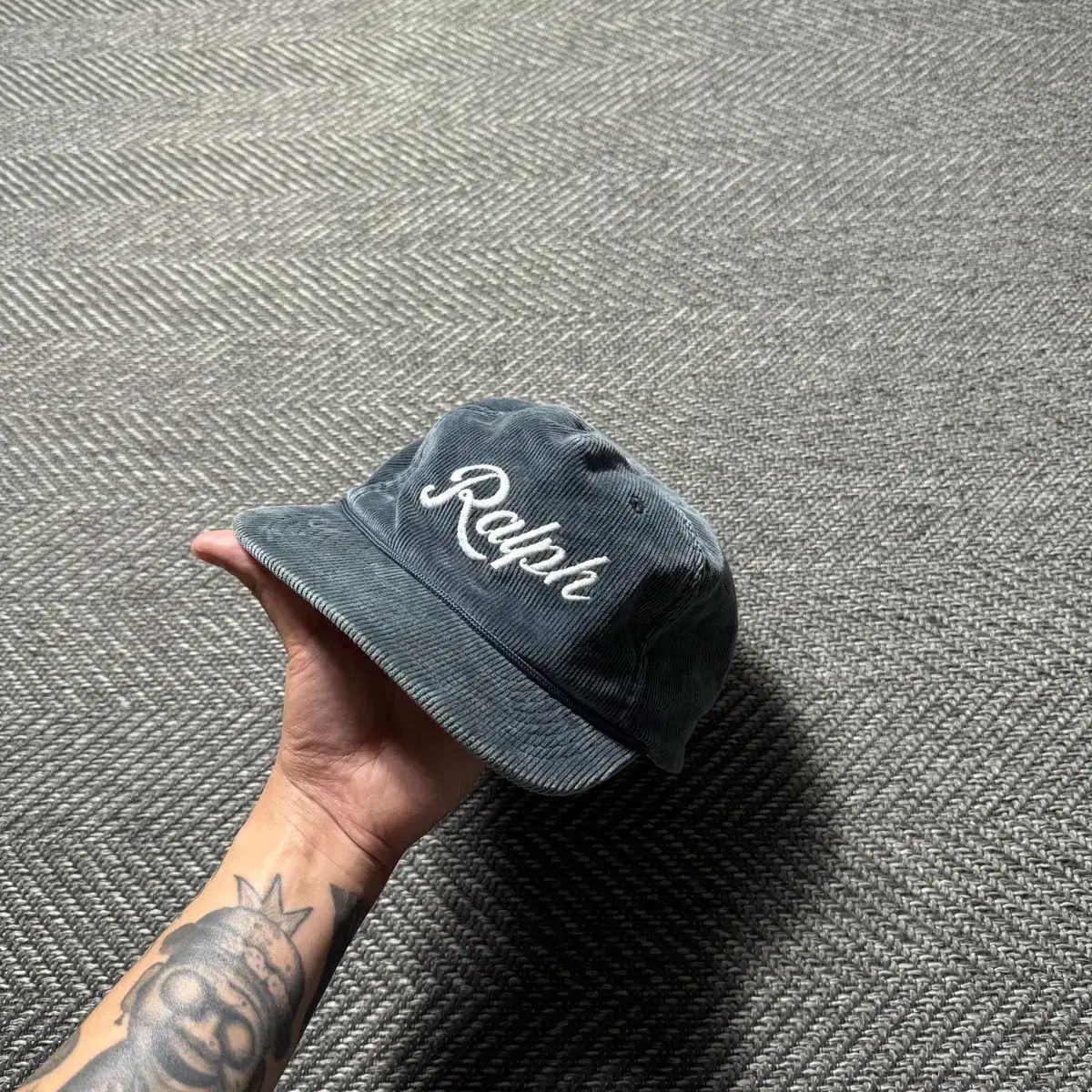 ポロラルフローレン 新モデル コーデュロイ アプリケ ベースボールキャップ 帽子