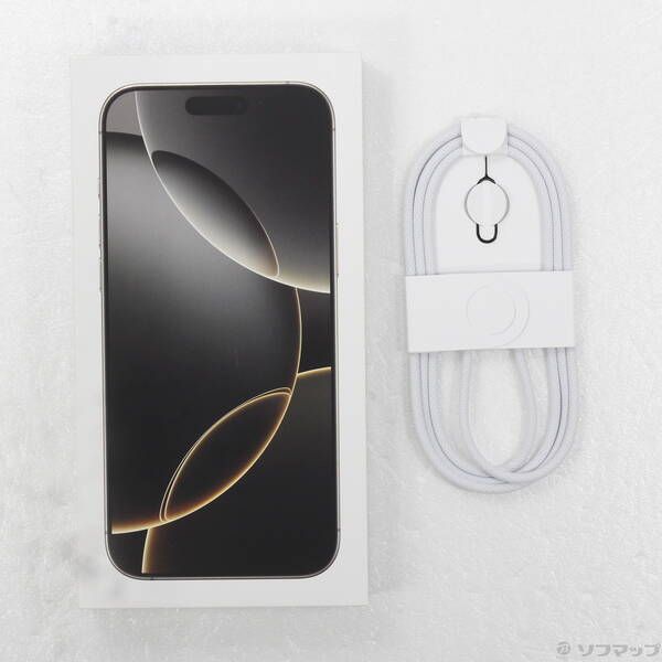 中古品〕 iPhone16 Pro Max 256GB ナチュラルチタニウム MYWK3J／A SIM