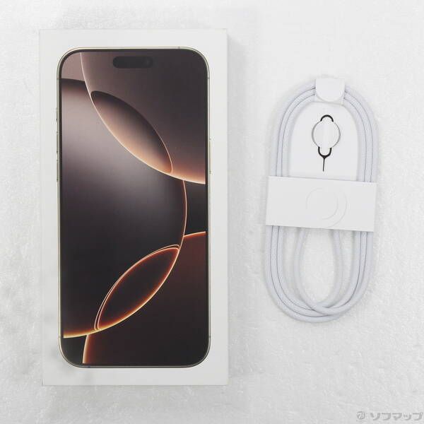 中古品〕 iPhone16 Pro Max 256GB デザートチタニウム MYWJ3J／A SIM