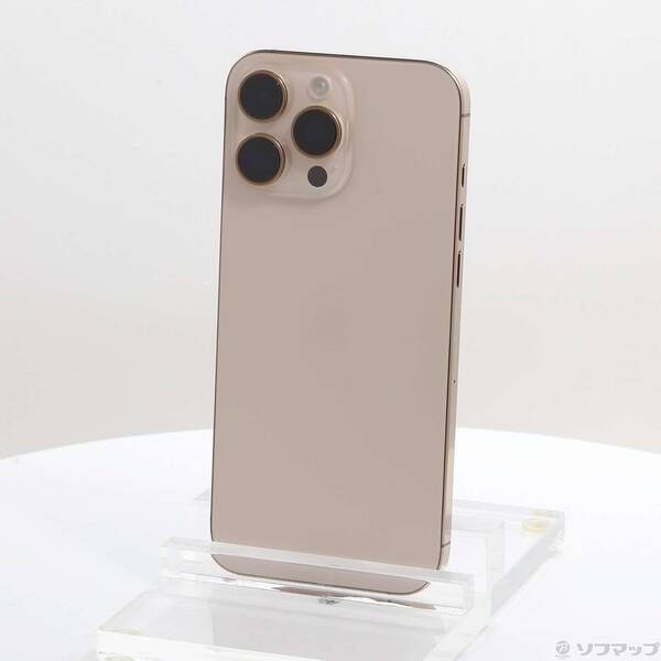 中古品〕 iPhone16 Pro Max 256GB デザートチタニウム 3N530J／A SIM