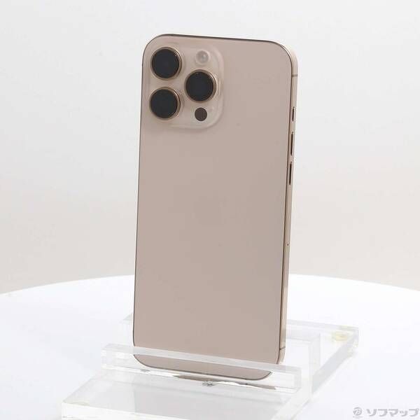 中古品〕 iPhone16 Pro Max 256GB デザートチタニウム 3N530J／A SIM