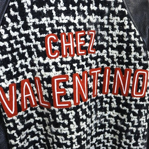 VALENTINO 銀座店 ヴァレンティノ パッチ付き ツイード ボンバー