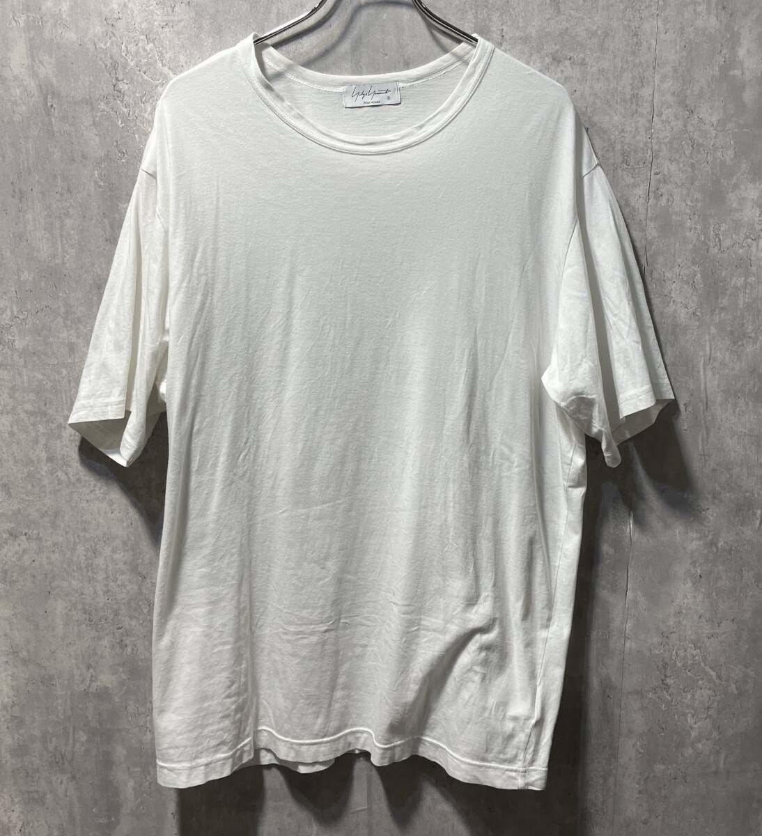 22s Yohji Yamamoto POUR HOMME 半袖TEE 半袖Tシャツ サイズ3 ホワイト ヨウジヤマモトプールオム