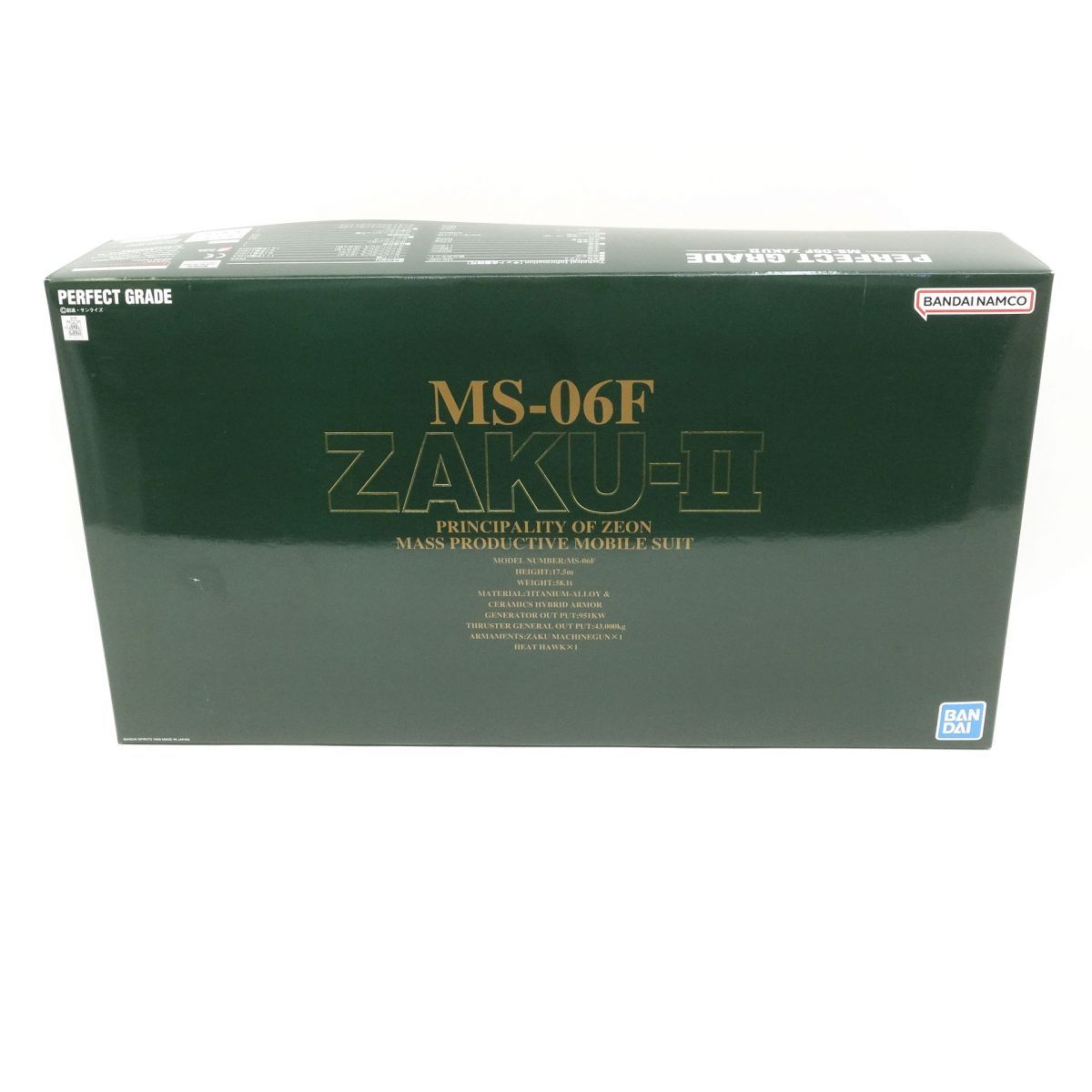 未組立 PG 1 60 機動戦士ガンダム MS-06 F 量産型 ザクII プラモデル 内袋