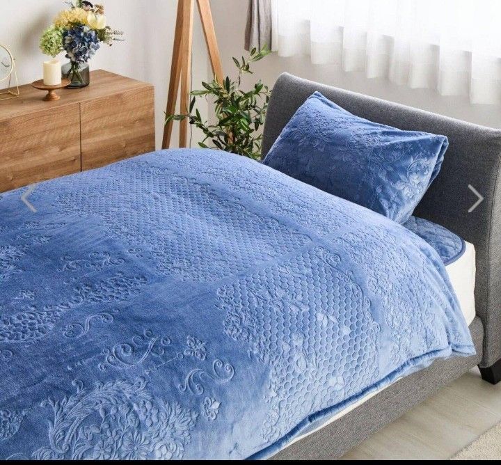 西川 毛布とカバーが一体化！ とろける極上ファータッチ 掛けふとんカバー