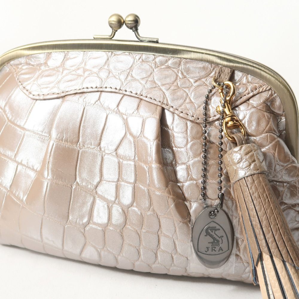 クロコダイル　レザー　JRA セカンド　クラッチ　ショルダー　バッグ Amazon | 本クロコダイル革 鰐革 日本製 JRA認定商品 特殊モデル 男女