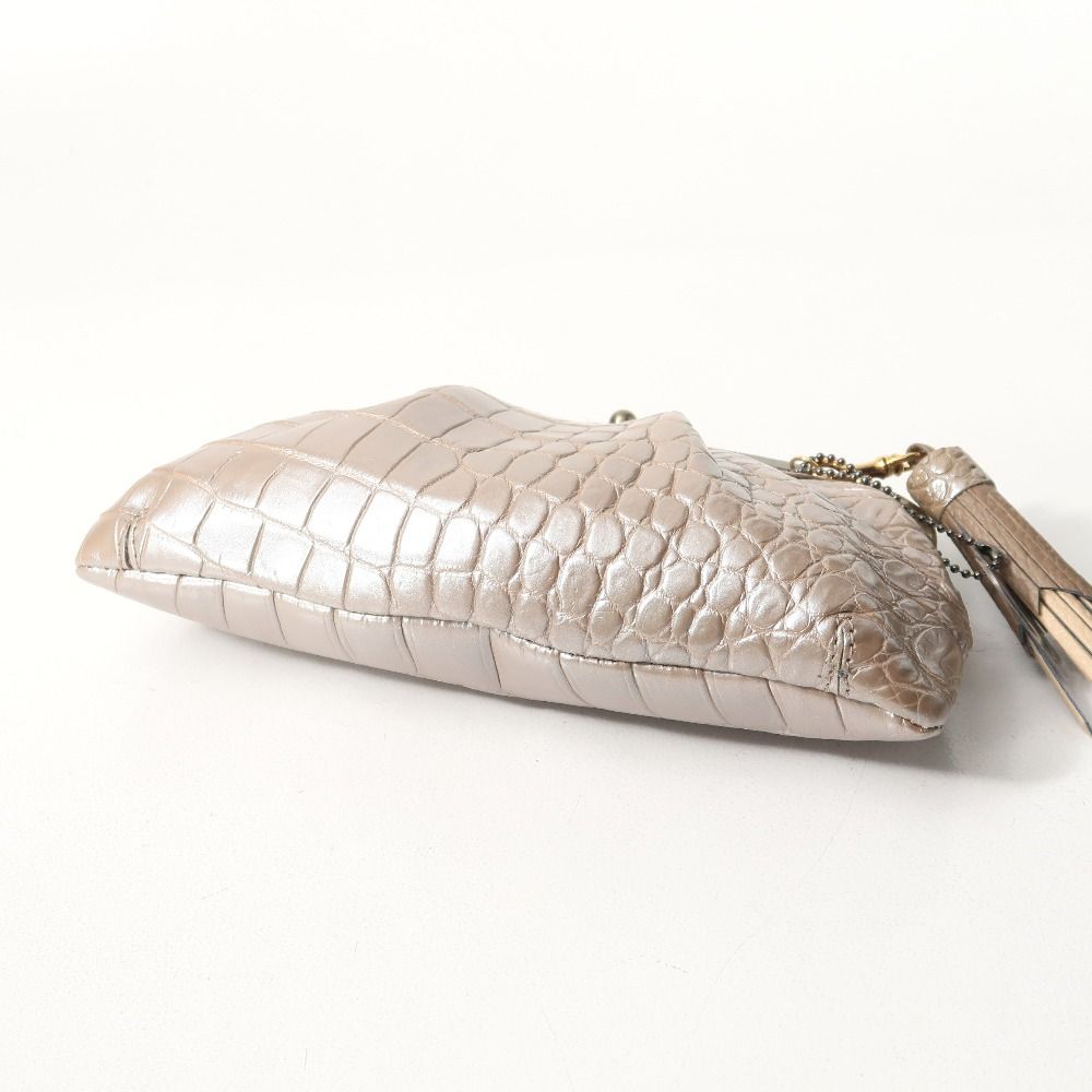 □未使用品□CROCODILE クロコダイル ショルダーバッグ クロコダイル
