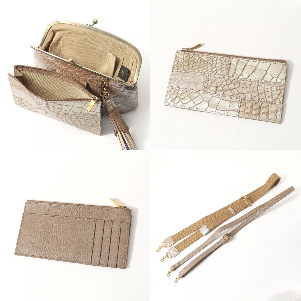 □未使用品□CROCODILE クロコダイル ショルダーバッグ クロコダイル