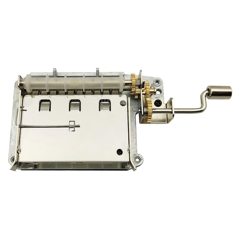 彡Wingostore 30弁手回しオルゴール音楽ボックスMovement with銅製ギアDIY Make Your音楽ツールキット 銅製ギア30弁Movement本体