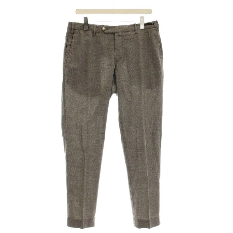 ピーティーゼロウーノ PT01 EVO FIT スラックス パンツ チェック柄