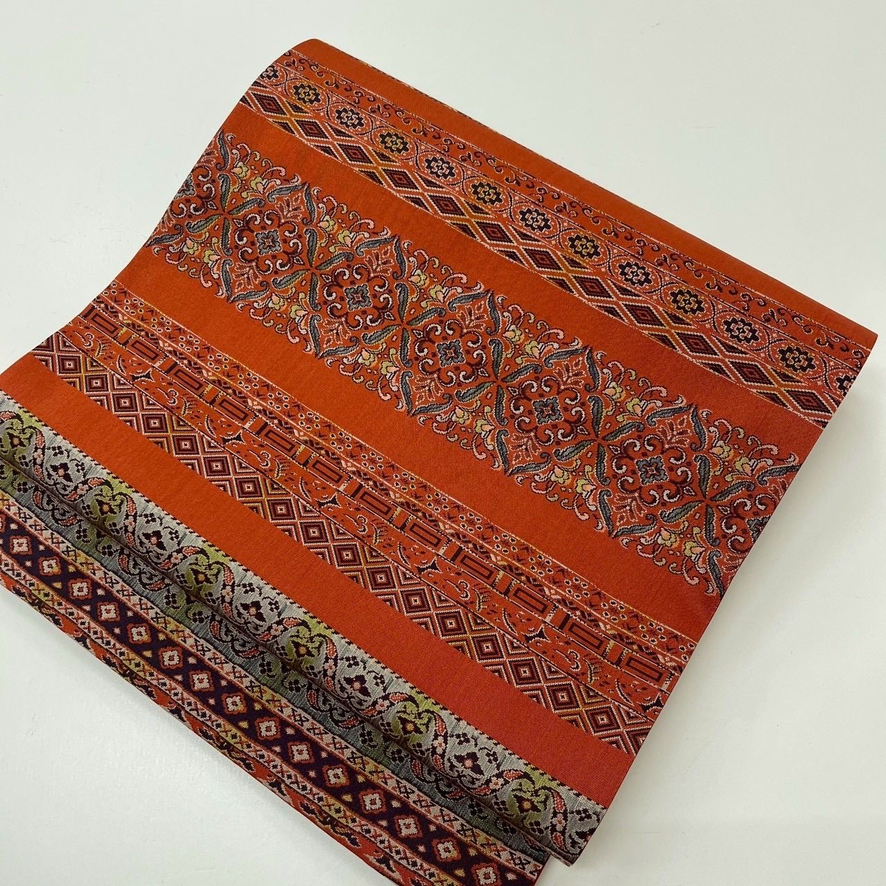 洒落袋帯 全通 横断 上品な織り出し 正絹 着物 MA-1714 - メルカリ