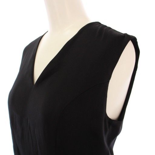 ヨーコチャン YOKO CHAN タイトワンピース ひざ丈 ノースリーブ V