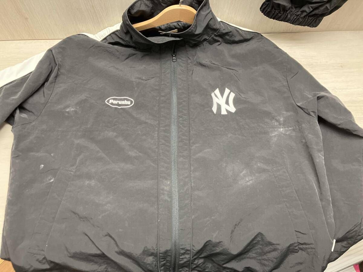 perushu ペルーシュ MLB ニューヨークヤンキース セットアップ 2025 メンズ Lサイズ 上下セット ジムトレーニング ジャージ上下セット 