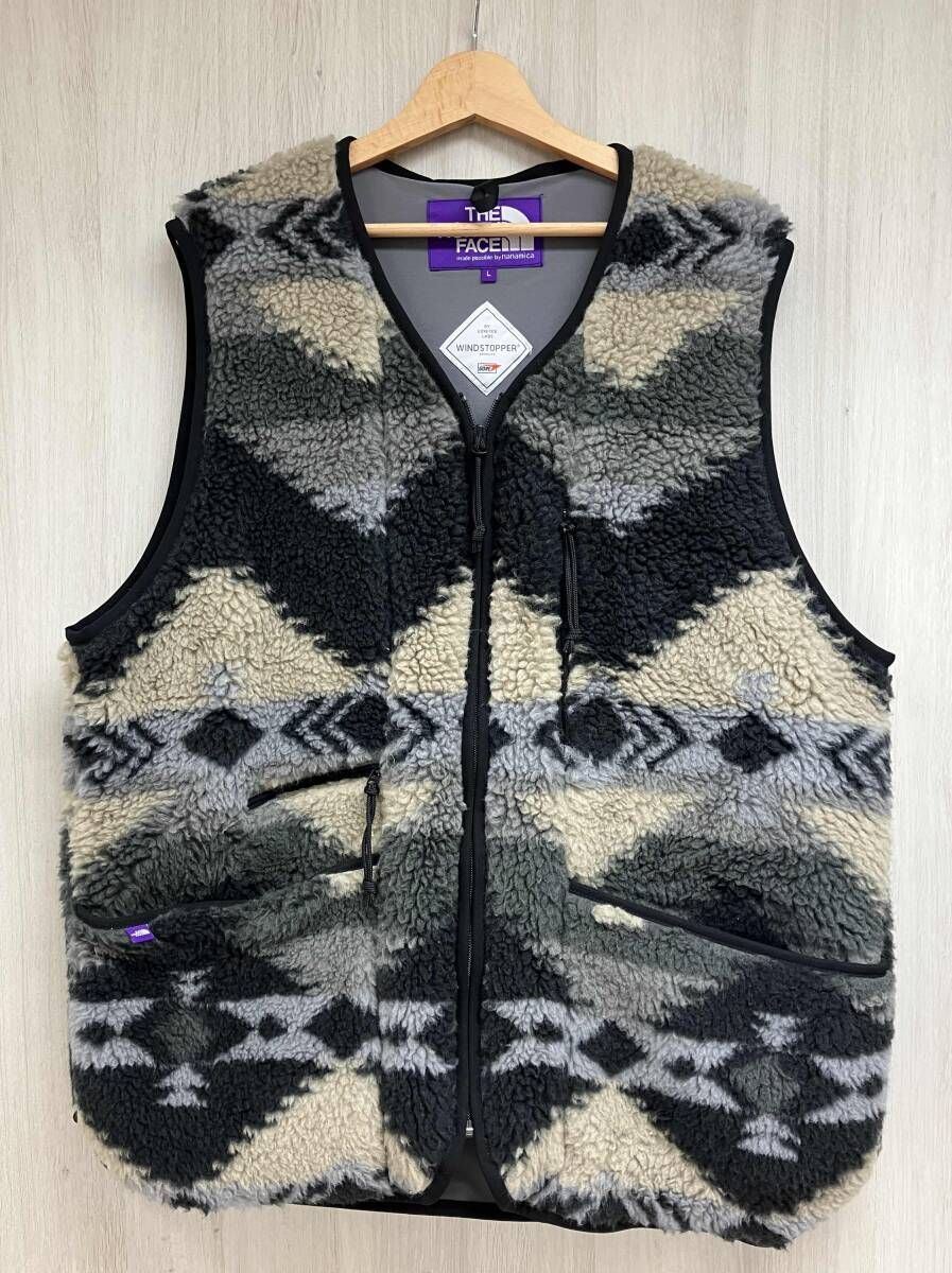 THE NORTH FACE PURPLE LABEL NP Wool Boa WS Field NA 2353 N ザ ノースフェイス パープルレーベル ウール ボア フリース ベスト メンズ L