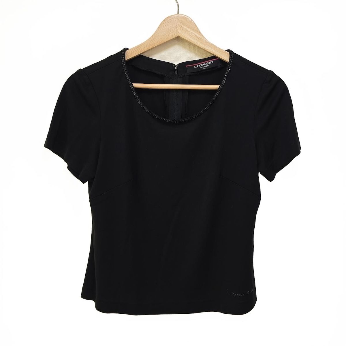 LEONARD(レオナール) 半袖カットソー サイズM レディース美品 - 黒