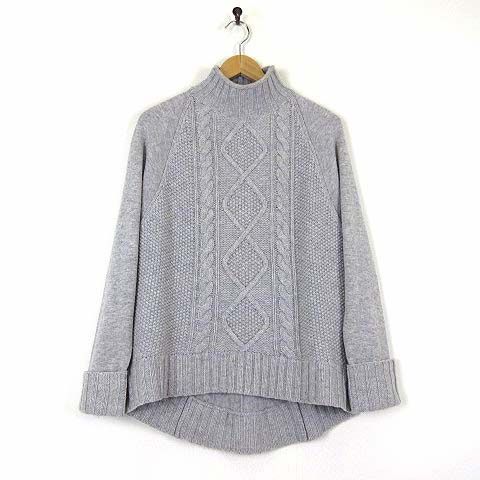 セオリー Theory ニット セーター カシミヤ ウール 長袖 ケーブル