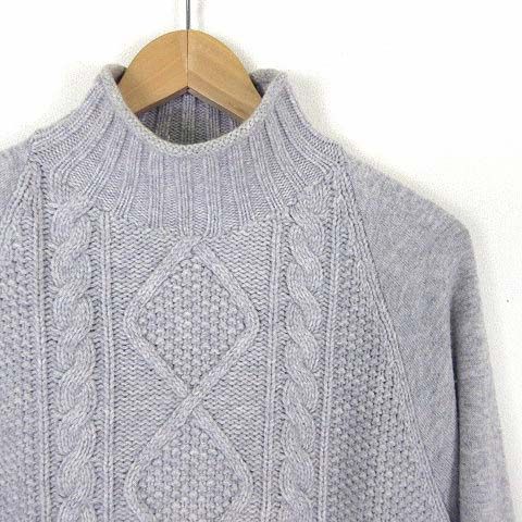 セオリー Theory ニット セーター カシミヤ ウール 長袖 ケーブル