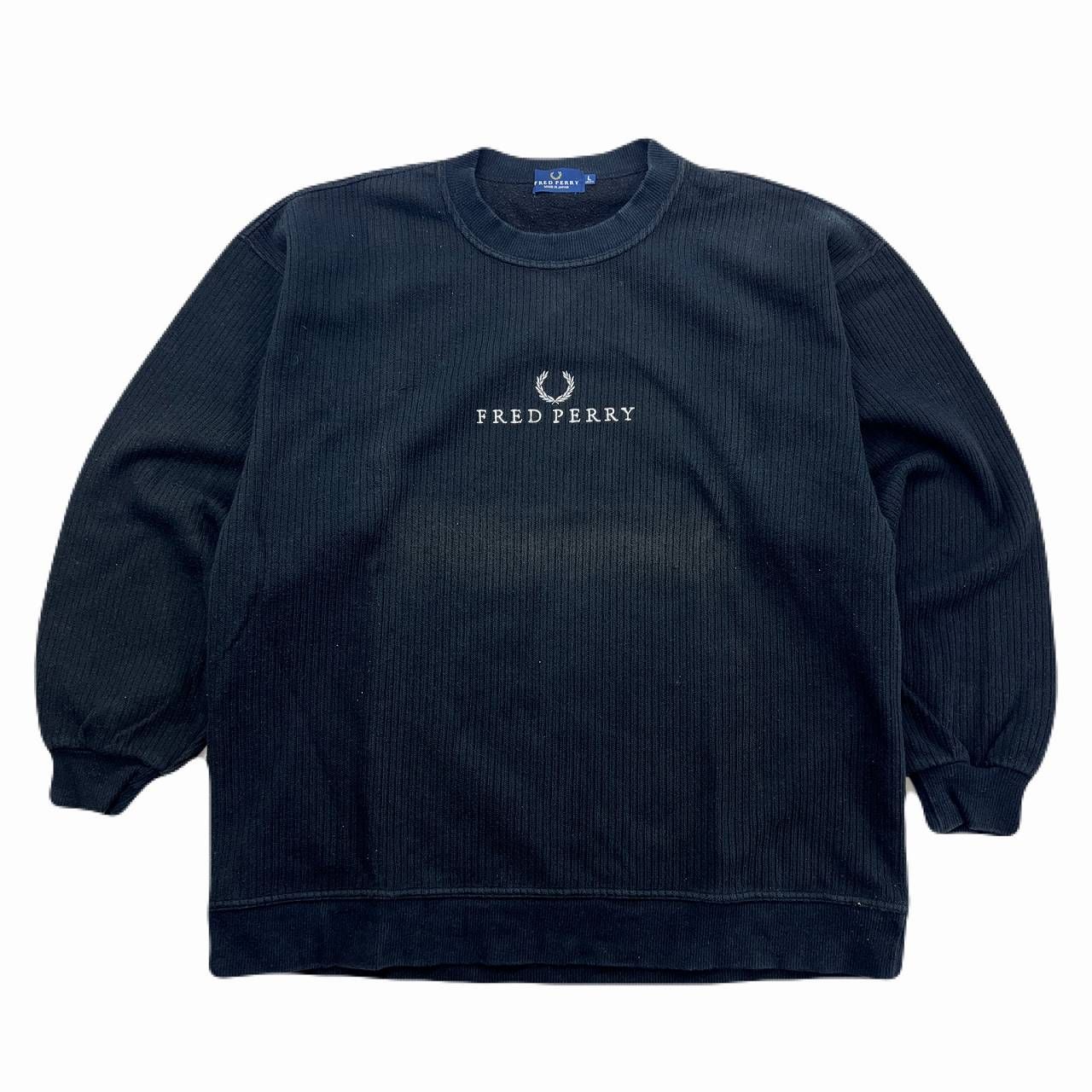 フレッドペリー スウェット トレーナー フェードブラック 色褪せ黒