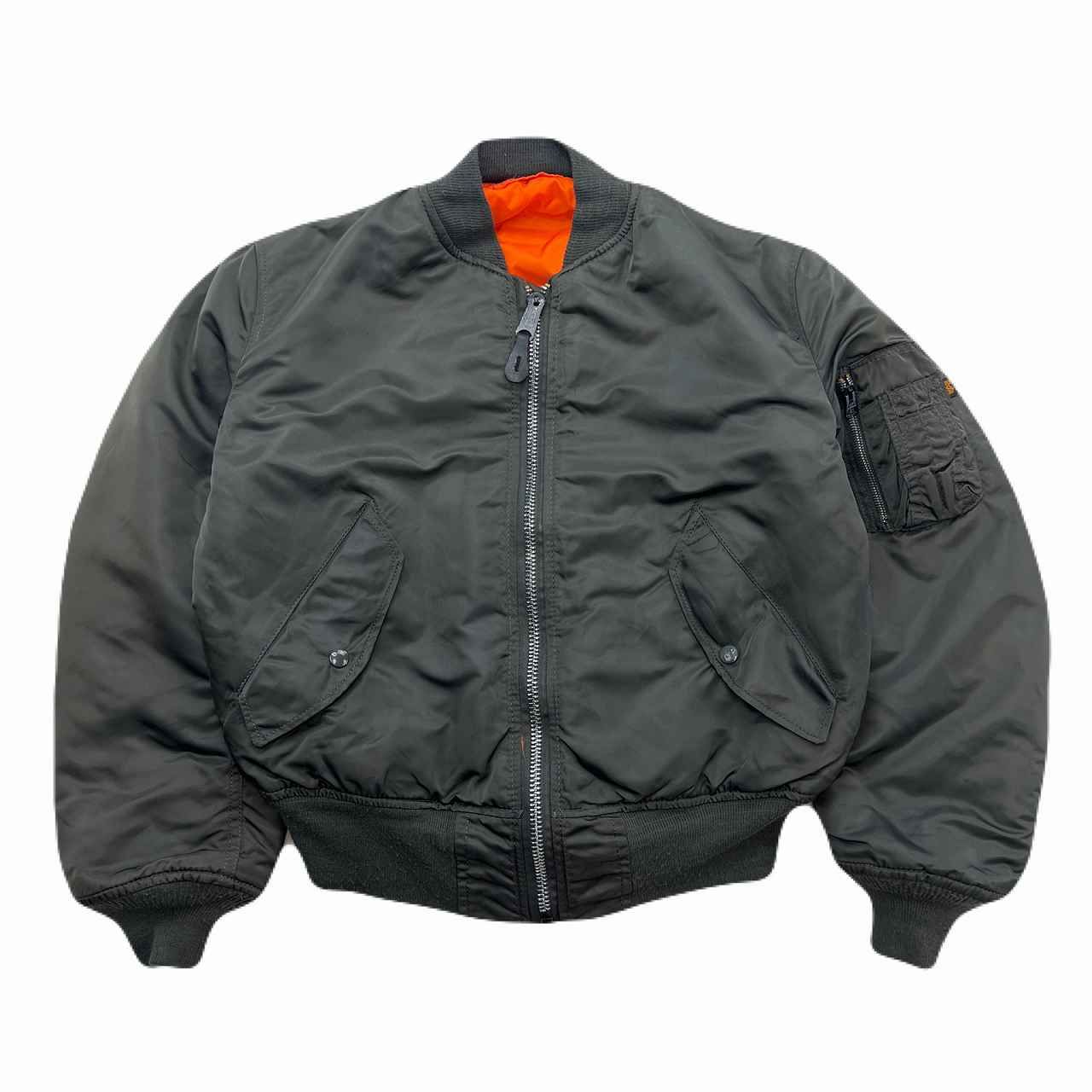 アルファインダストリーズ アルミジップ ファッション 復刻 MA-1