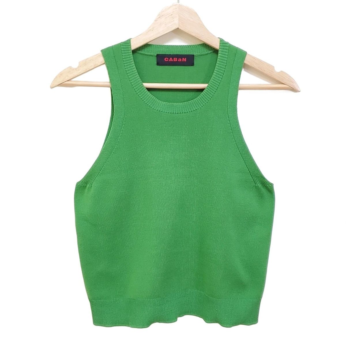 CABaN キャバン ベスト サイズF レディース グリーン ニット