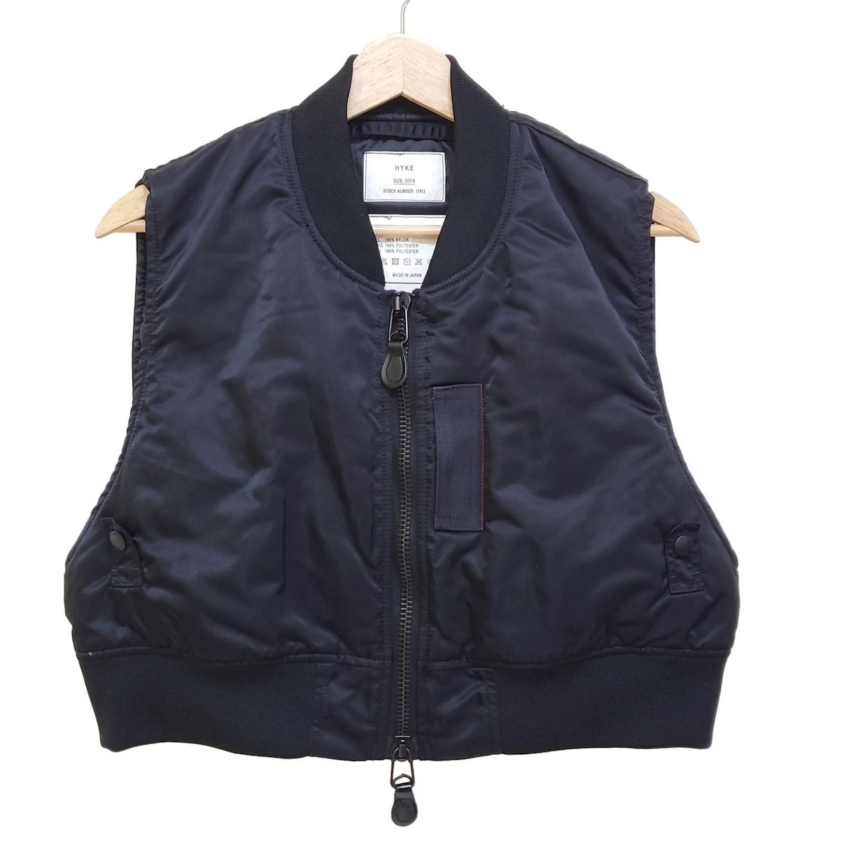 HYKE(ハイク) ベスト サイズOSFA レディース美品 - 黒 中綿 - メルカリ