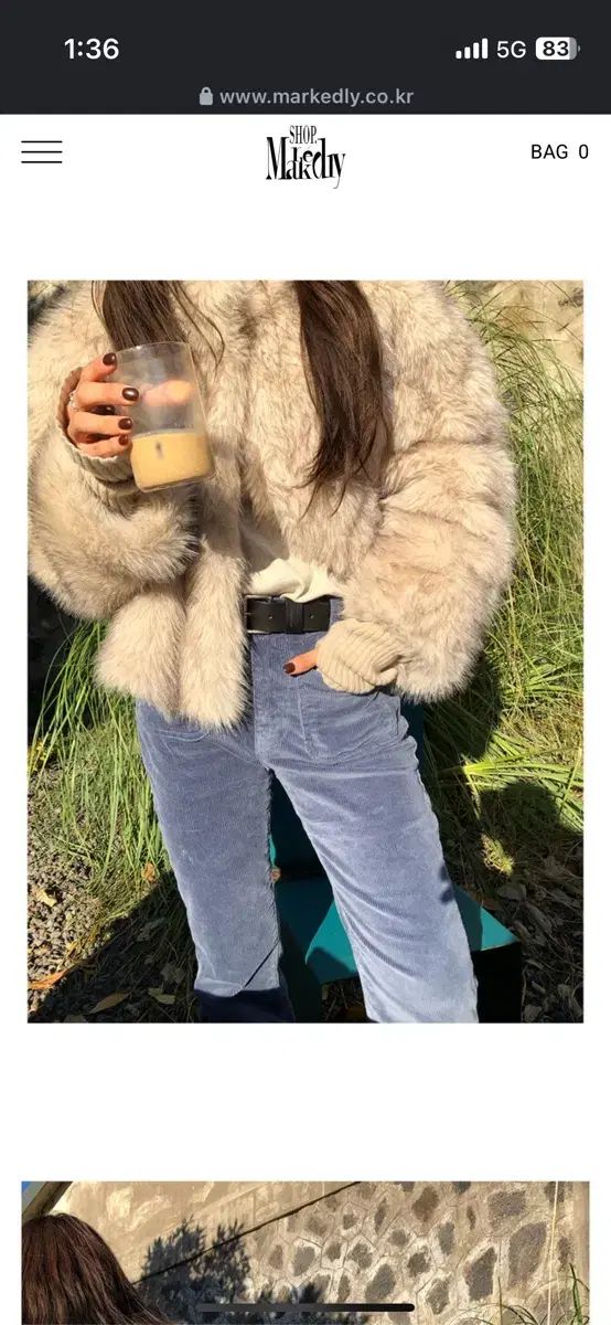 マークドリー コーデュロイ ブルーs