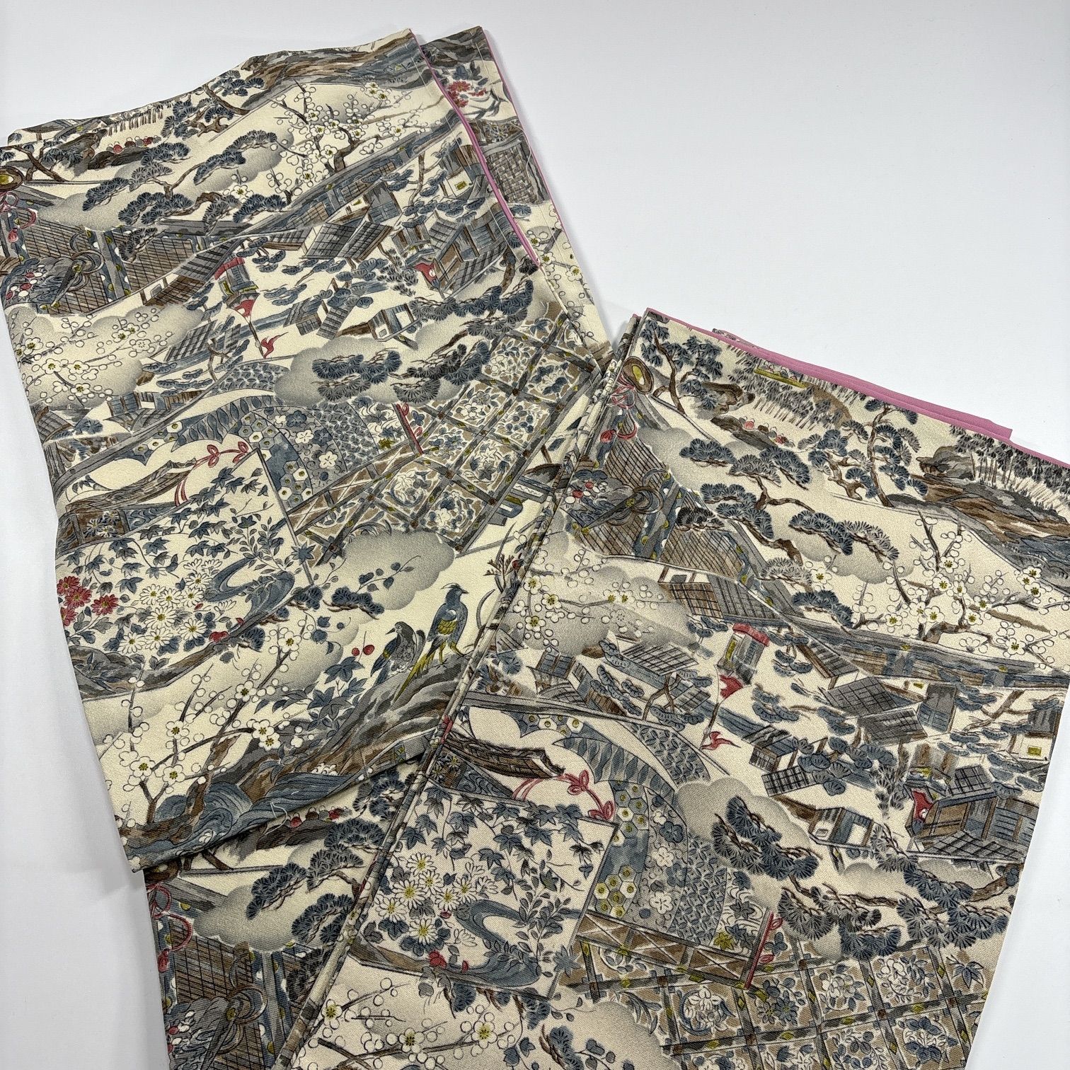 小紋 5枚 正絹 着物まとめ売り 同梱購入歓迎 リメイク用 着付け練習用