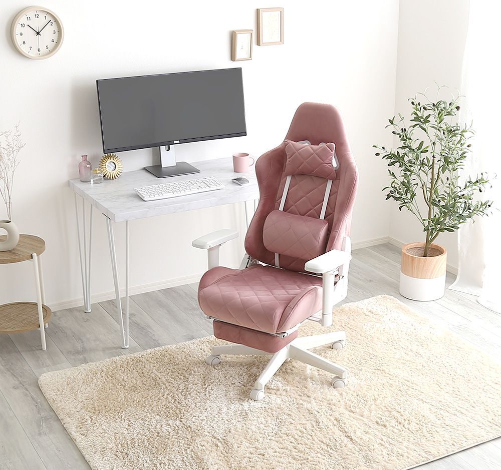 ゲーミングチェア オットマン付き