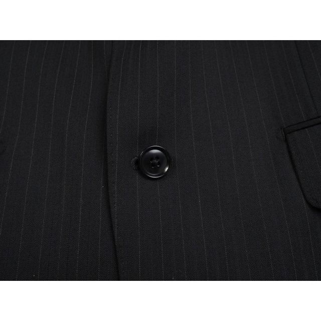 新品 大手百貨店扱い 秋冬総裏 ウール混ギャバジン ストライプ