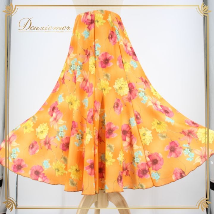 社交ダンス 衣装 スタンダード スカート レッスンウェア オール