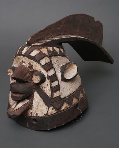 アフリカ ブルキナファソ モシ族 マスク 仮面 No.486 木彫り 鳥 彫刻