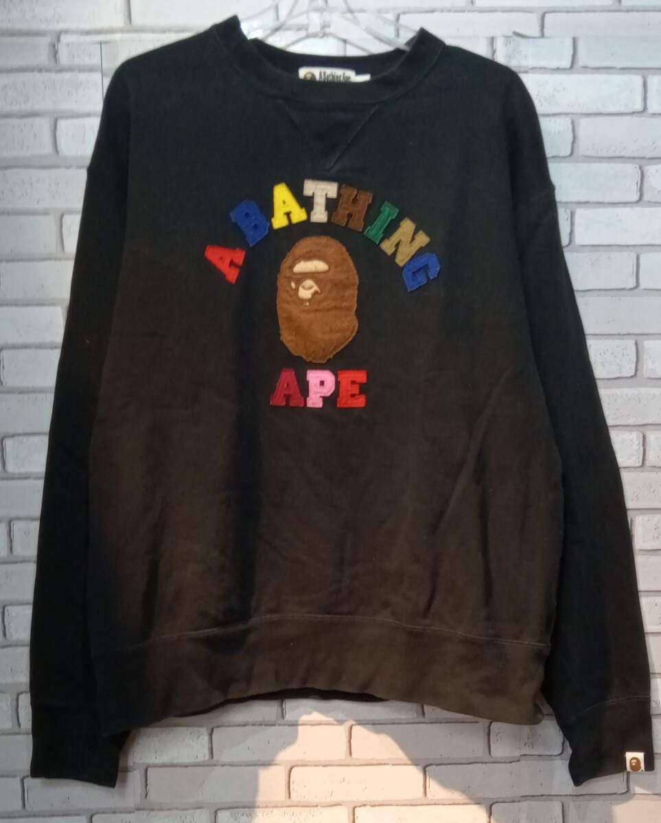 A BATHING APE アベイシングエイプ スウェット 001SWH301002X COLLEGE 