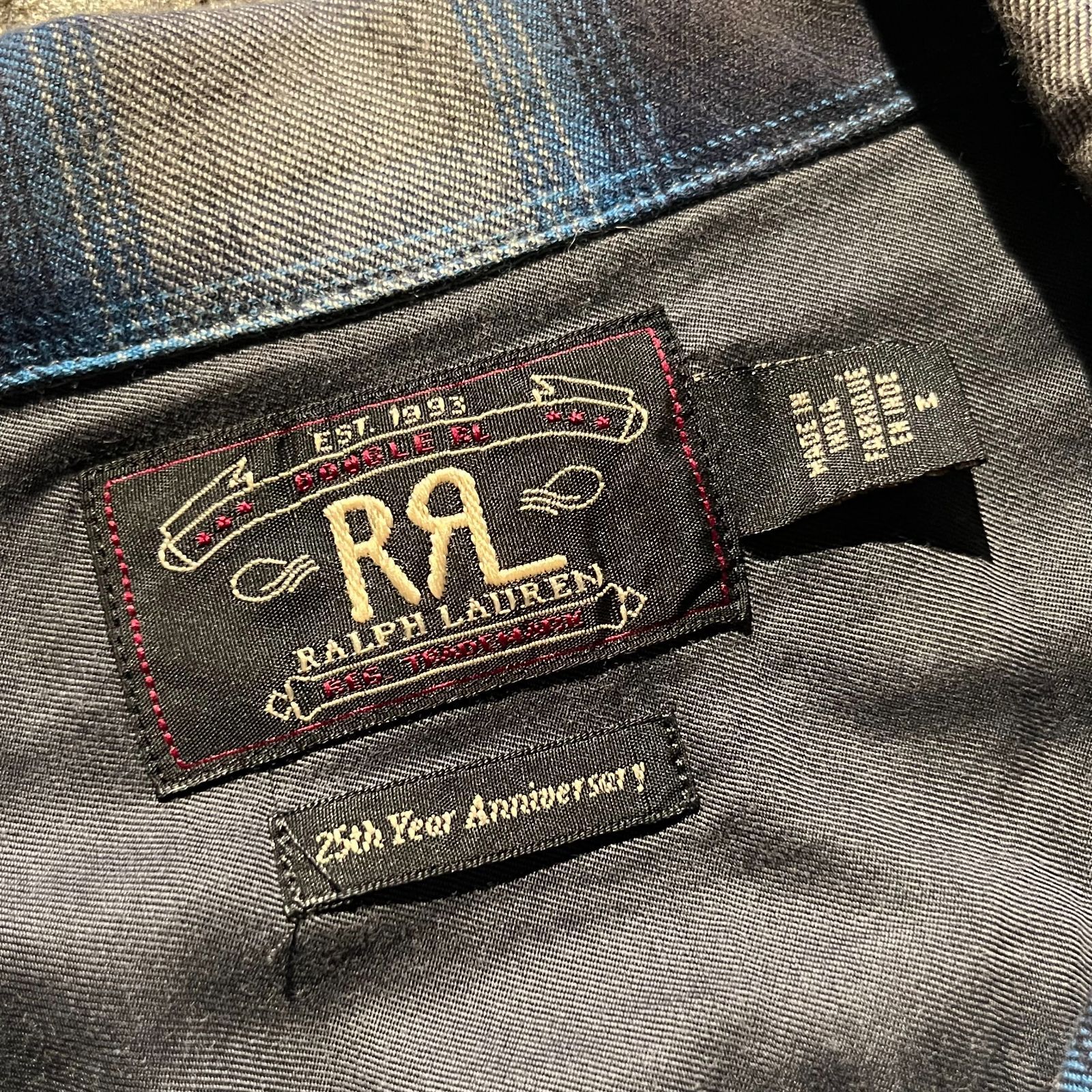 RRL 25th Year Anniversary オンブレチェックワークシャツ 世界290着