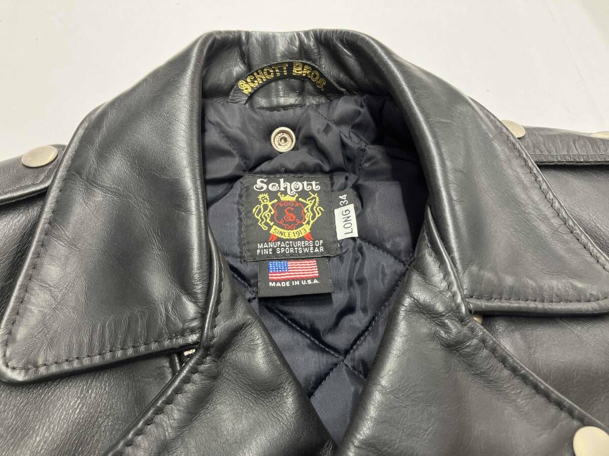 Schott ダブルライダースジャケット ショット レザージャケット
