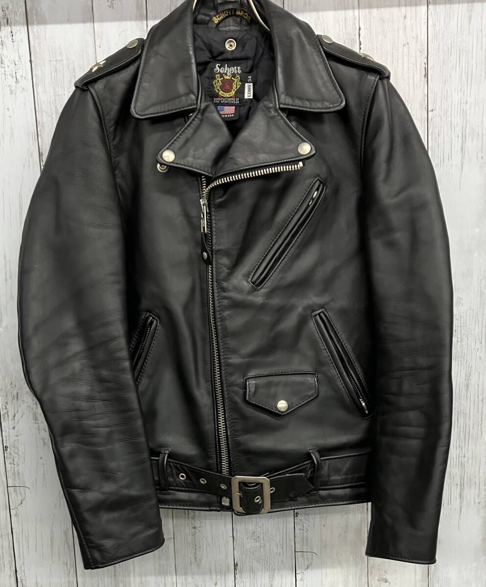 Schott ダブルライダースジャケット ショット レザージャケット