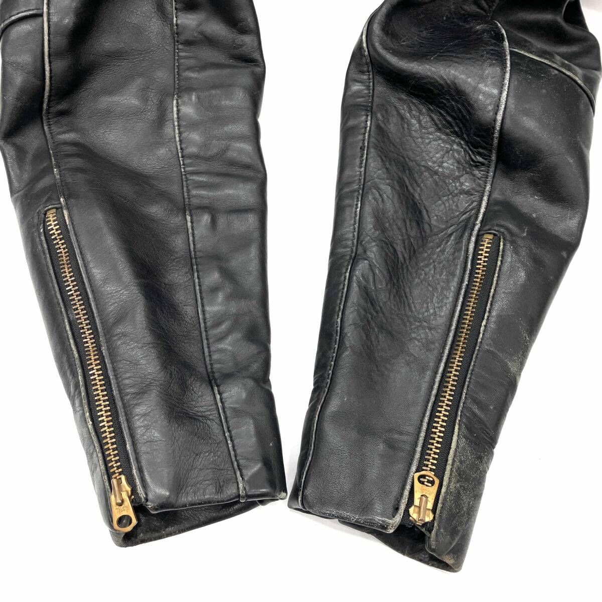 VANSON バンソン シングルライダース レザージャケット ブラック