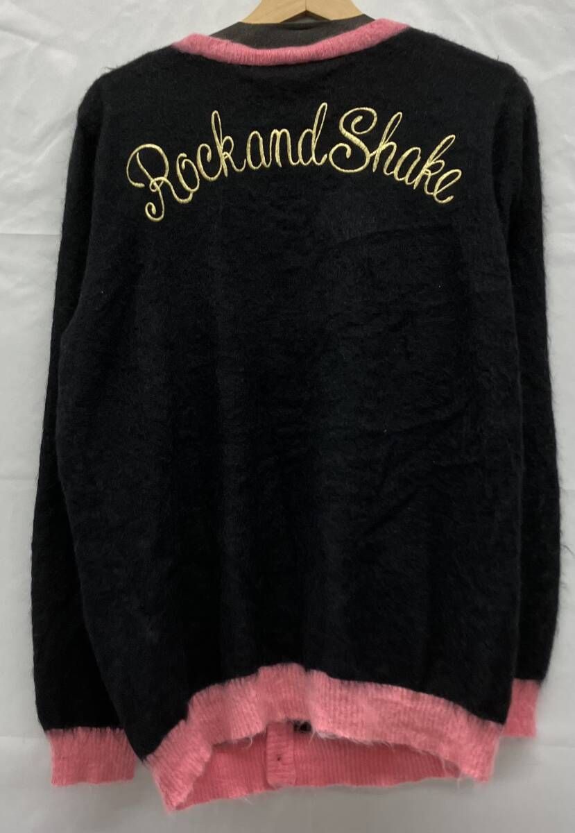 WACO MARIA ワコマリア GUILTY PARTY ギルティーパーティー モヘアカーディガン カーディガン Lサイズ ブラック ピンク