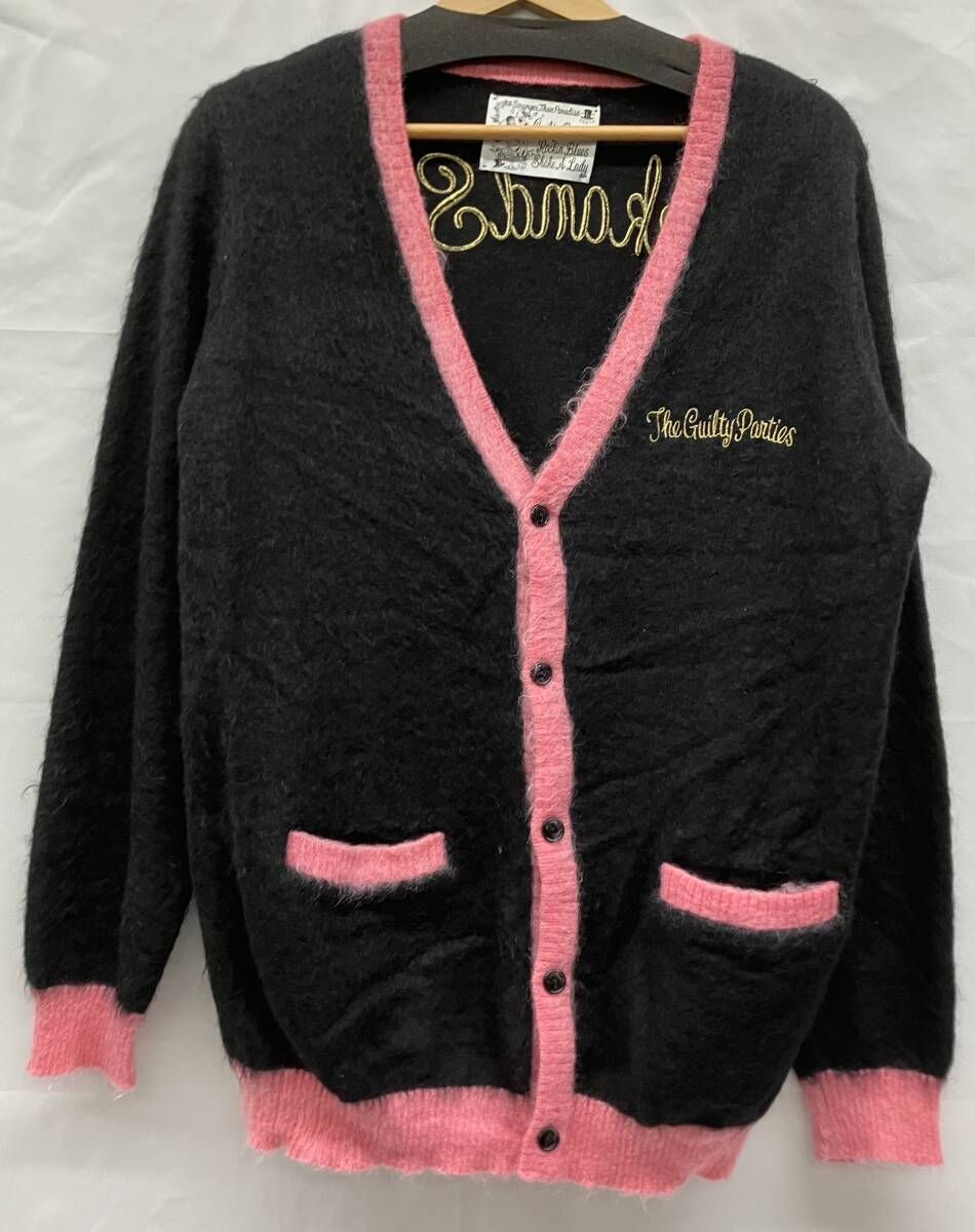 Guilty Parties ニットカーディガン ネイビー/ピンク Guilty Parties ニットカーディガン ネイビー/ピンク WACKO MARIA