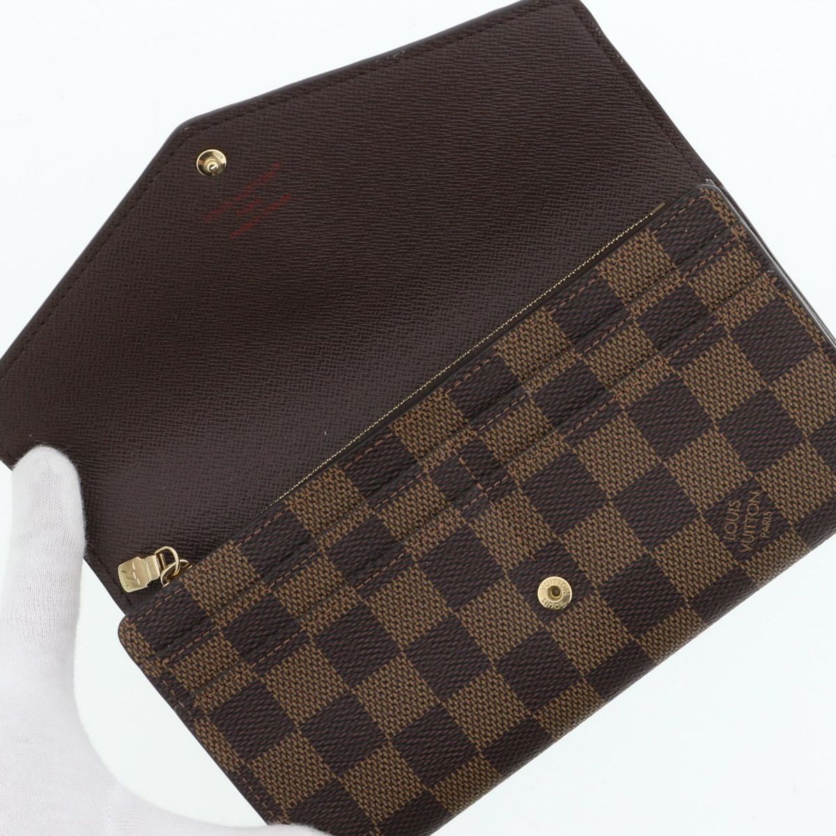 LOUIS VUITTON ルイヴィトン ダミエ ポルトフォイユ サラ 長財布